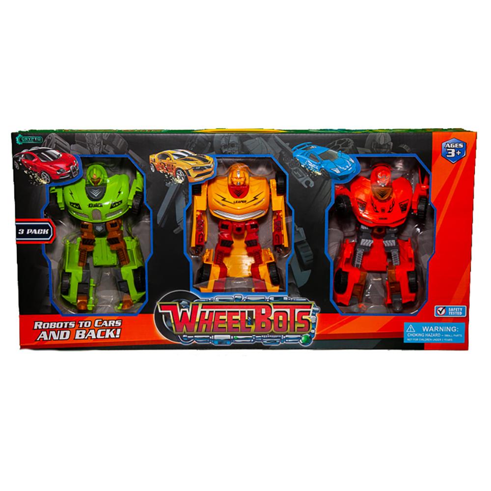 3Pk. Deluxe Transforming Wheelbots · Pop! Toy Co